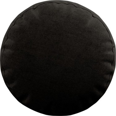 Подушка круглая «Кортин» канвас тёмно-коричневый