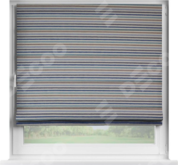 Римская штора «Кортин» на створку, ткань «Горизонт Утро»