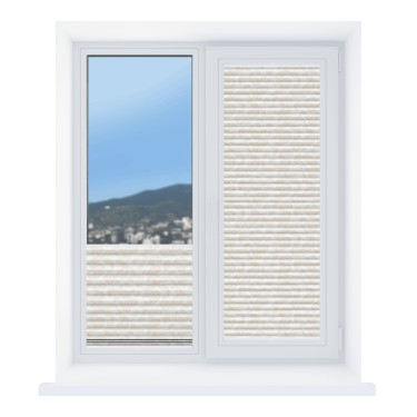 Штора плиссе ткань Раджа бежевый