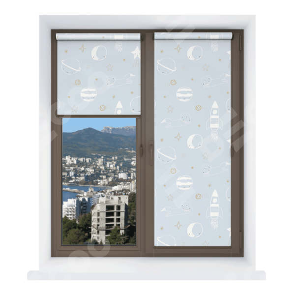 Рулонная штора Мини с принтом Прекрасная вселенная