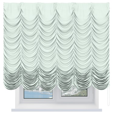 Французская штора «Кортин», вельвет кремовый