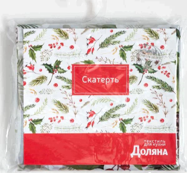 Скатерть Доляна «Шишкин лес» 145×260 см, 100% п/э