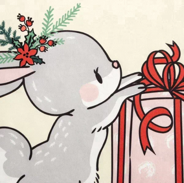Набор в мешочке Этель Little gift: полотенце 40х73 см, формочки для запекания - 3 шт.