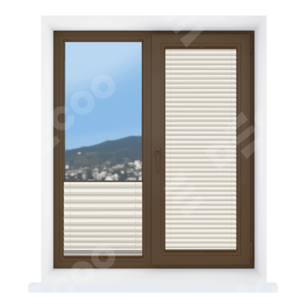 Штора плиссе Корона молочный