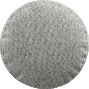 Подушка круглая «Кортин» твид блэкаут светло-серый