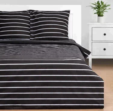 Постельное бельё Этель Евро Black stripes 200х217 см, 220х240 см, 70х70 см-2 шт, 100% хлопок,поплин
