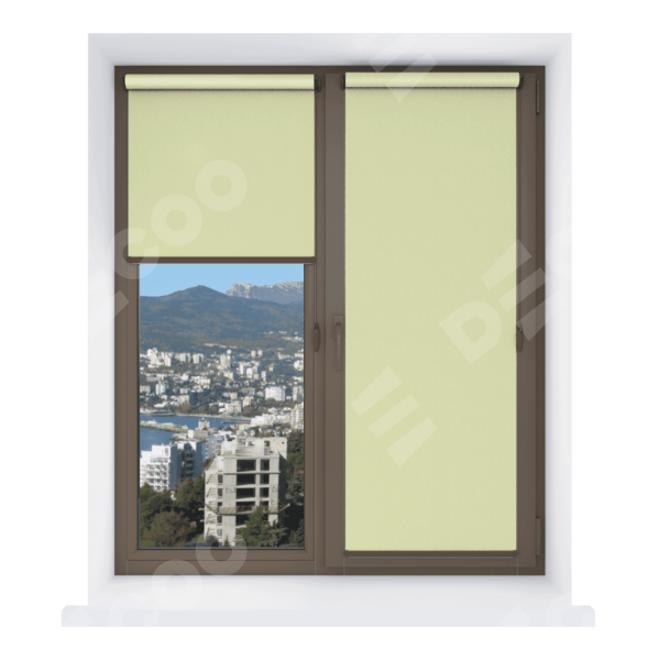 Рулонная штора Мини Эко салатовый 27