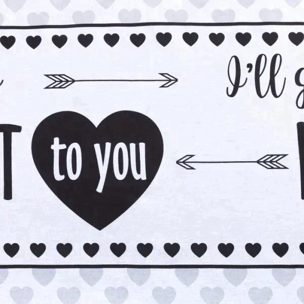 Постельное белье "Этель" 1.5 сп My heart 143*215 см, 150*214 см, 70*70 см -2 шт, бязь