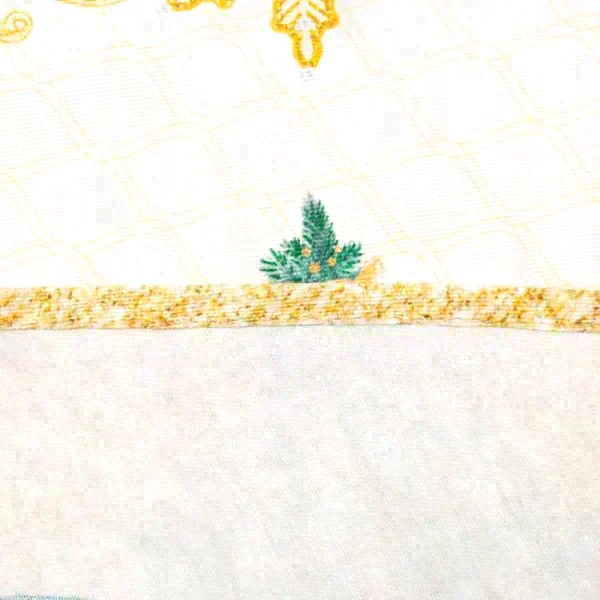 Скатерть "Этель" Golden Christmas  d=215 +/- 2см с ГМВО, 100%хл, саржа 190 гр/м2