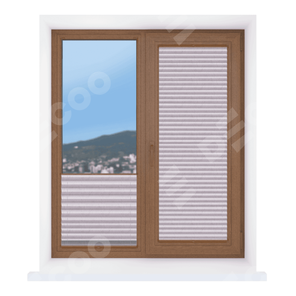 Штора плиссе ткань Краш FR пепельный