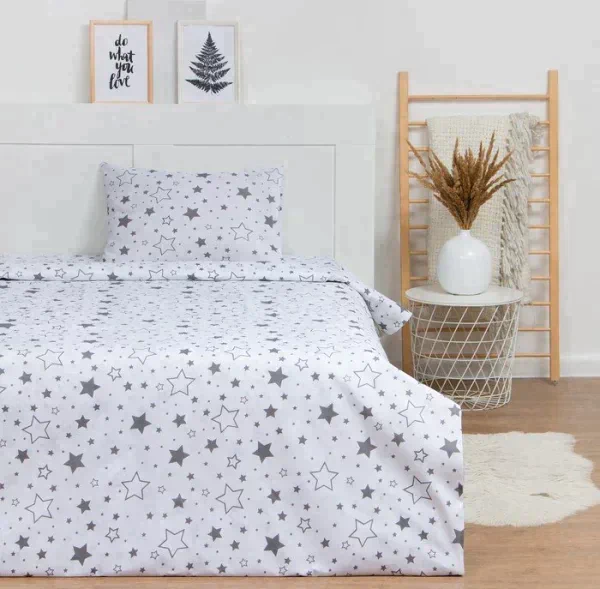 Постельное бельё LoveLife 1.5 сп «Звезды» (вид 1) 147х210, 150х215, 50х70-1 шт, 100% хлопок, бязь 120г/м2