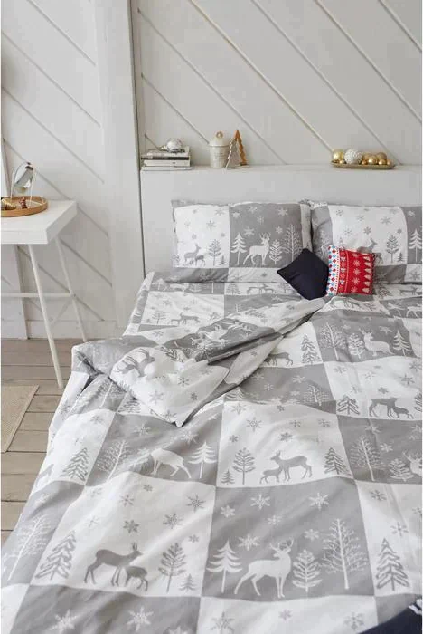 Постельное белье LoveLife 2сп New year forest 175*215см,200*225см,50*70см-2шт