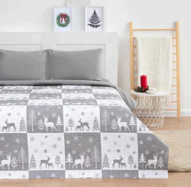Покрывало LoveLife евро макси "New year forest" 240*210±5см