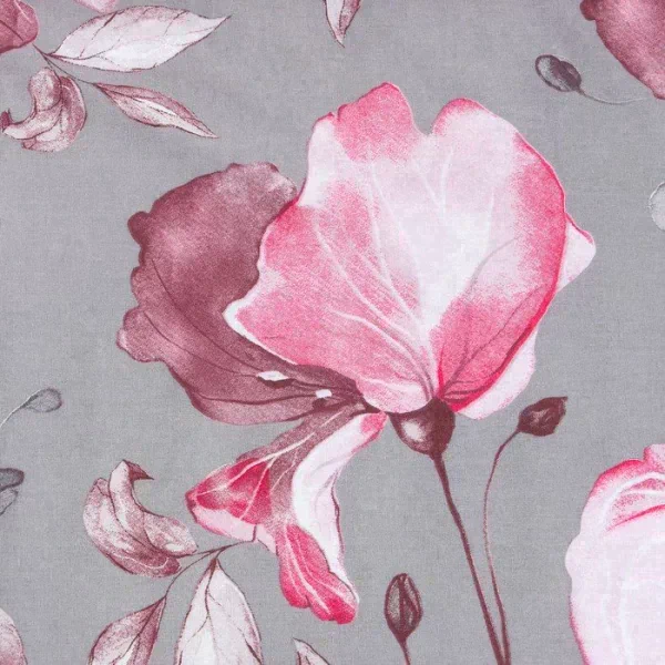 Простыня LoveLife Pink flowers 160*200*25 см, 100% хлопок, поплин, 125 г/м²