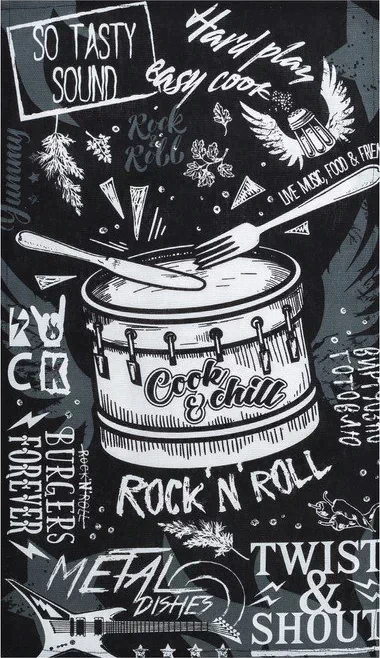 Полотенце кухонное «Rock'n'roll» 35х60 см