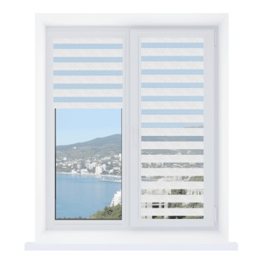 Рулонная штора День-ночь Уни 2 Barcelona белый