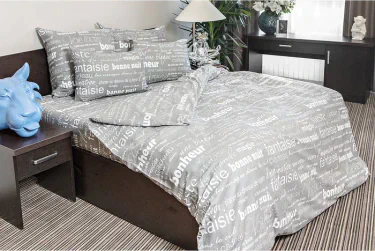 Комплект постельного белья 1,5сп Ночь Нежна Письмо 145х215см, 150х214см, 70х70см 2шт, бязь