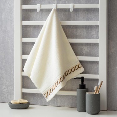 Полотенце махровое Этель "Вдохновение" 30*70 см +/- 2 см, цв. белый 100% хл, 450 гр/м2