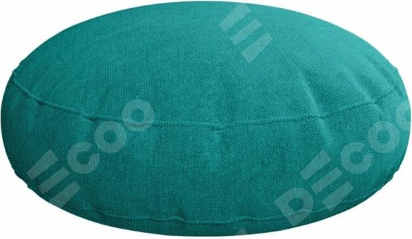 Подушка круглая Cortin лён димаут тёмно-бирюзовый