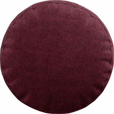 Подушка круглая Cortin лён кашемир цвет бордовый