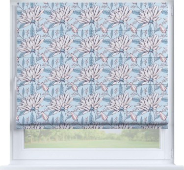 Римская штора «Кортин» на створку «Романтическое утро»