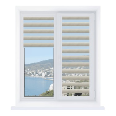 Рулонная штора День-ночь Уни 2 Libra серый