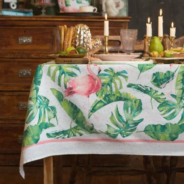 Скатерть "Доляна" Tropical kitchen 180х144 см, 100% хлопок, 164 г/м2