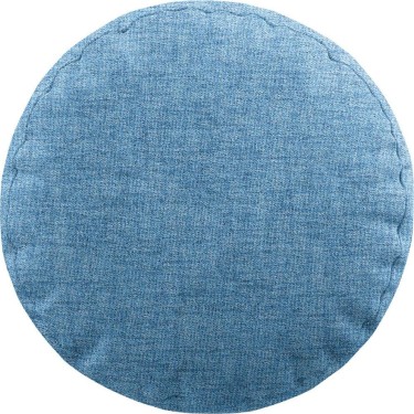 Подушка круглая «Кортин» рогожка димаут голубой