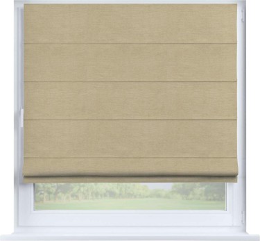 Римская штора «Кортин» на створку, ткань вельвет бежевый