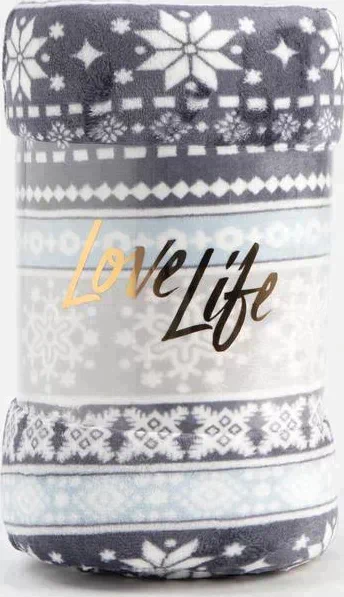 Плед LoveLife "Орнамент" 150*200 см, велсофт,100% п/э, 280гр/м
