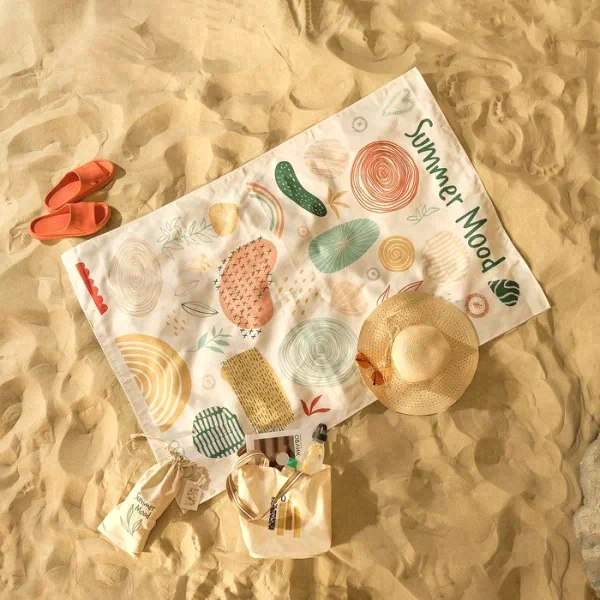 Полотенце пляжное Этель Summer mood 96х146 см, 100% хлопок