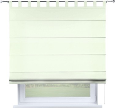 Римская штора на петлях «Кортин», ткань вельвет кремовый