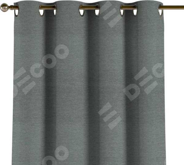 Комплект штор на люверсах твид блэкаут серый