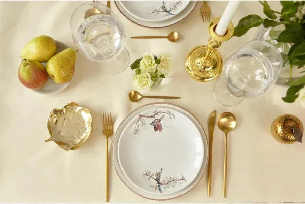Скатерть Этель Elegance 150*250 +/-3см, цв.молочный, пл. 192 г/м2, хл с ВГМО